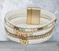 CHARM LEATHER BRACELET