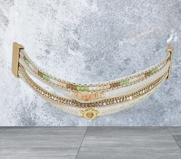 CHARM LEATHER BRACELET