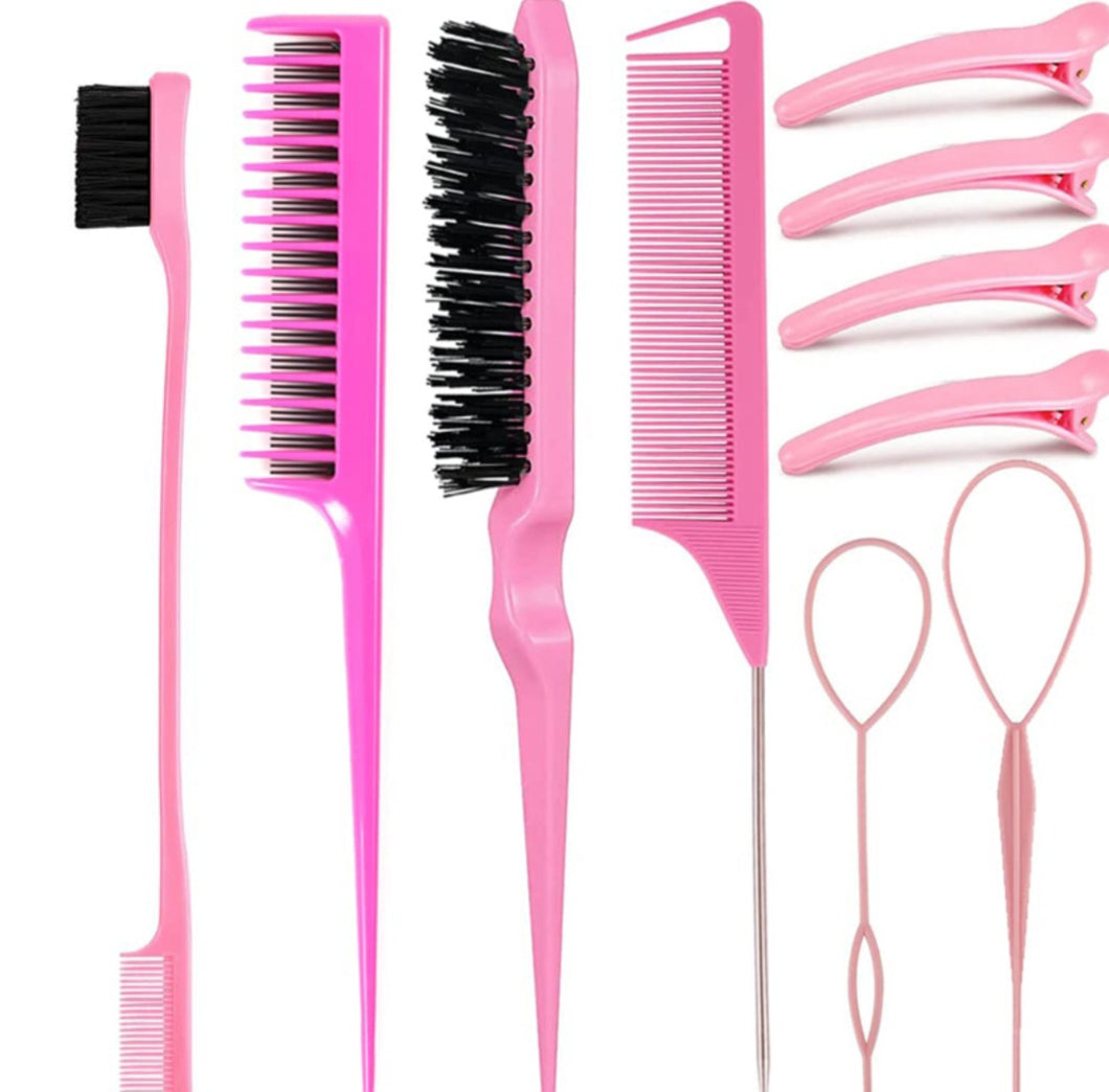10 PIECE HAIR STYLING COMB SET